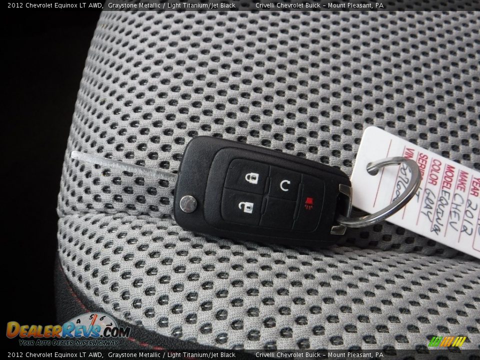 2012 Chevrolet Equinox LT AWD Graystone Metallic / Light Titanium/Jet Black Photo #34