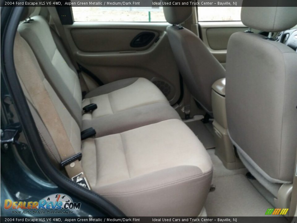 2004 Ford Escape XLS V6 4WD Aspen Green Metallic / Medium/Dark Flint Photo #13