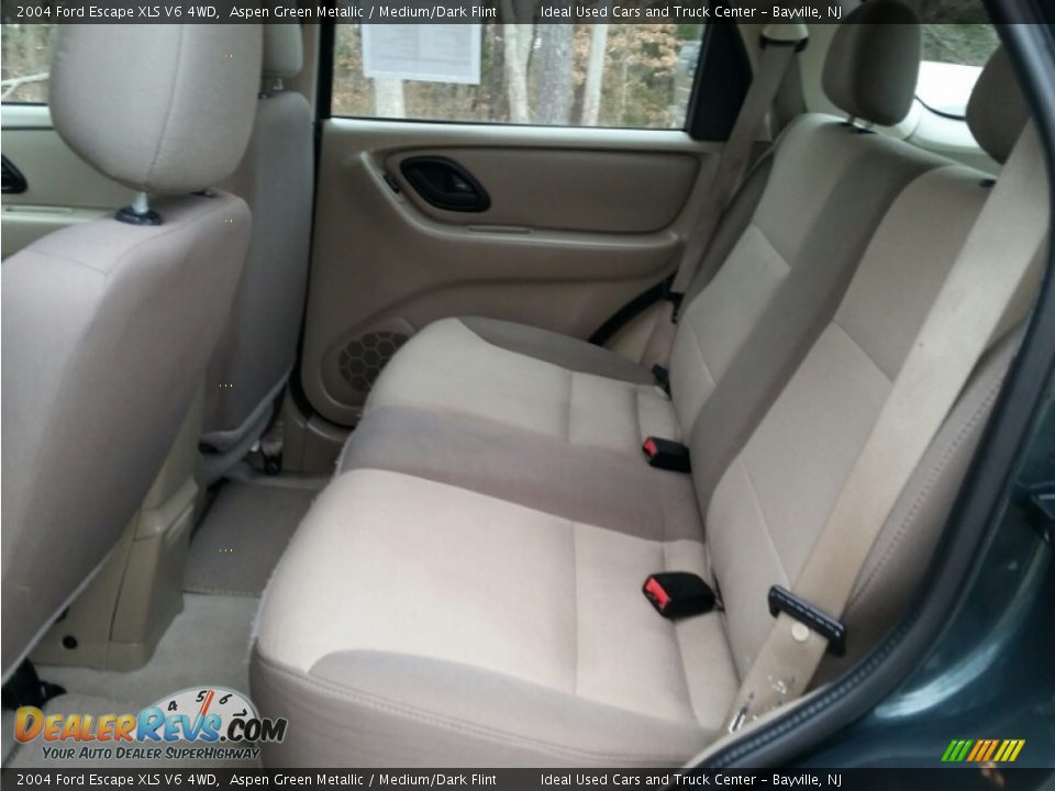 2004 Ford Escape XLS V6 4WD Aspen Green Metallic / Medium/Dark Flint Photo #16
