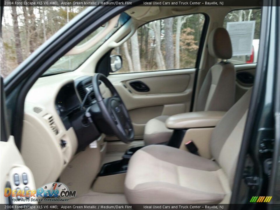 2004 Ford Escape XLS V6 4WD Aspen Green Metallic / Medium/Dark Flint Photo #20