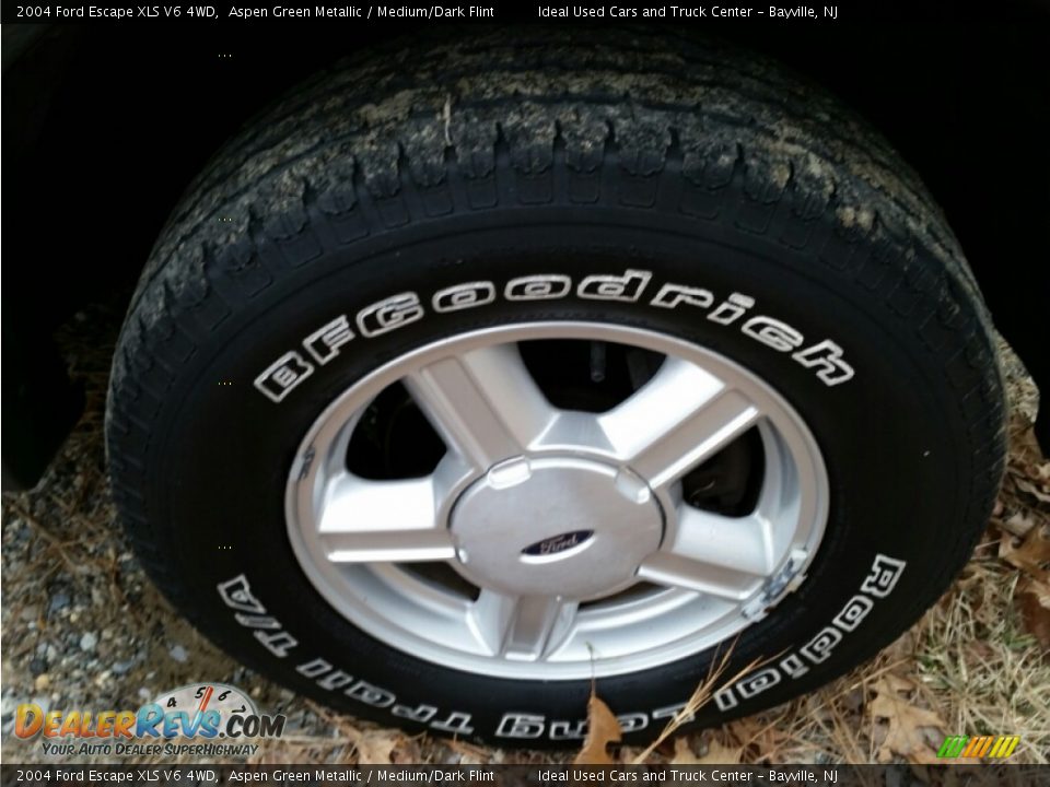 2004 Ford Escape XLS V6 4WD Aspen Green Metallic / Medium/Dark Flint Photo #25