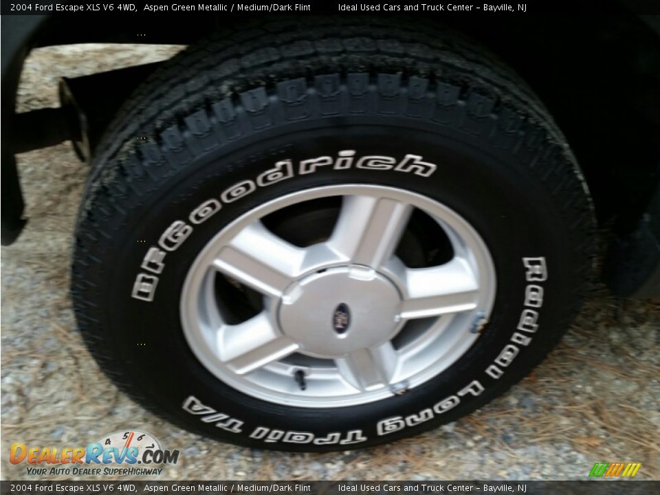 2004 Ford Escape XLS V6 4WD Aspen Green Metallic / Medium/Dark Flint Photo #27