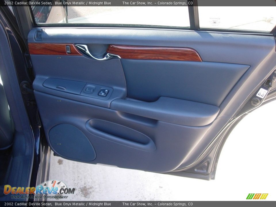 2002 Cadillac DeVille Sedan Blue Onyx Metallic / Midnight Blue Photo #15