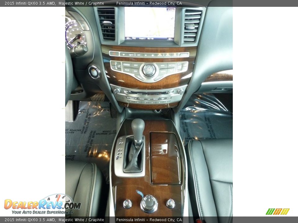 2015 Infiniti QX60 3.5 AWD Majestic White / Graphite Photo #14