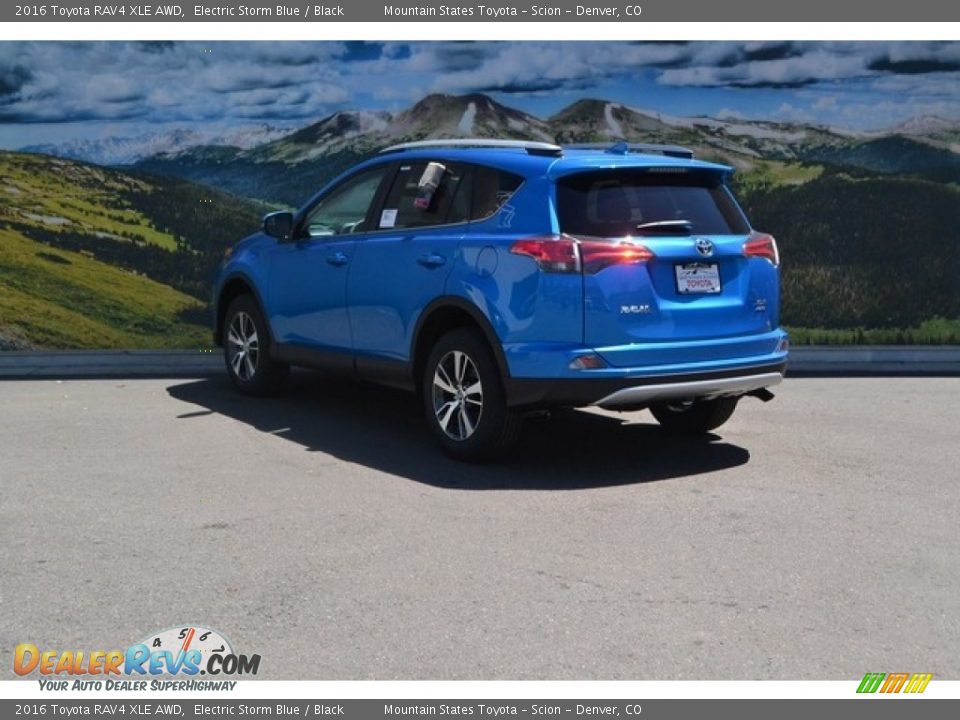 2016 Toyota RAV4 XLE AWD Electric Storm Blue / Black Photo #3