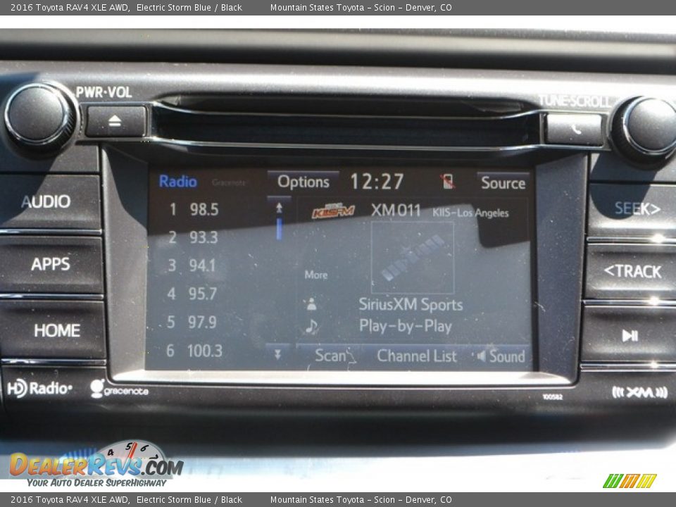 2016 Toyota RAV4 XLE AWD Electric Storm Blue / Black Photo #6