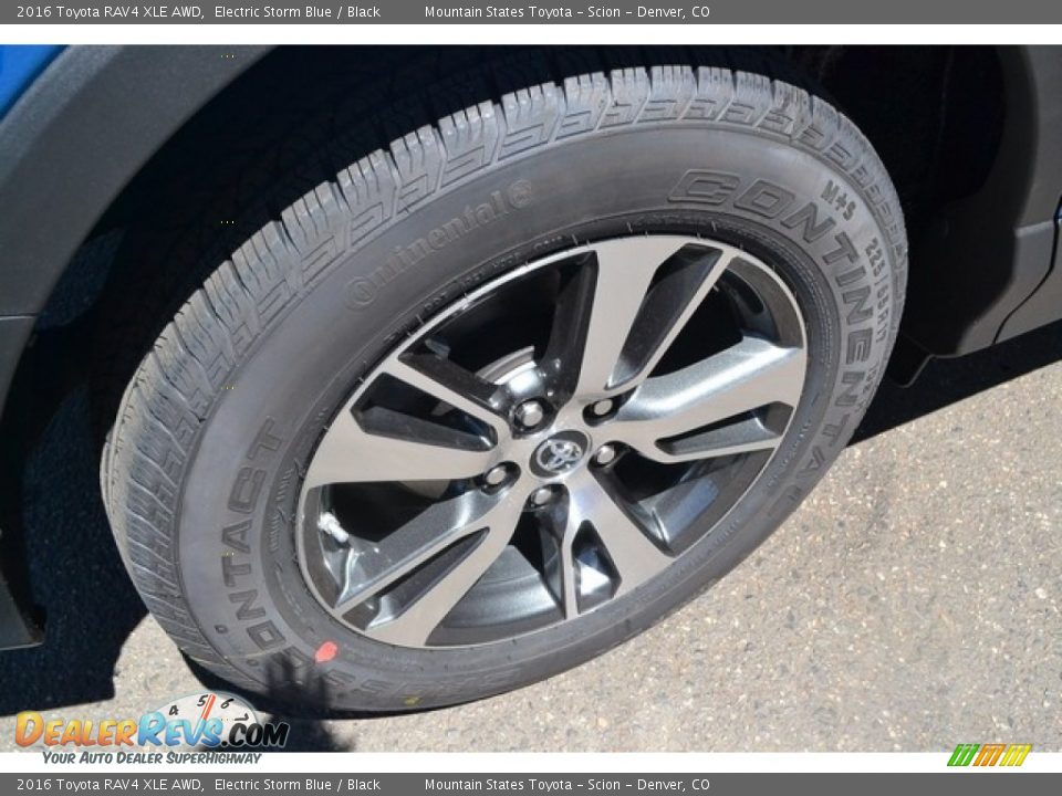 2016 Toyota RAV4 XLE AWD Electric Storm Blue / Black Photo #9