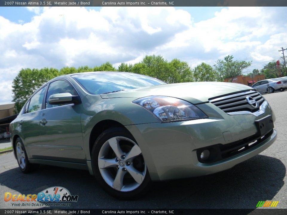 2007 Nissan Altima 3.5 SE Metallic Jade / Blond Photo #2