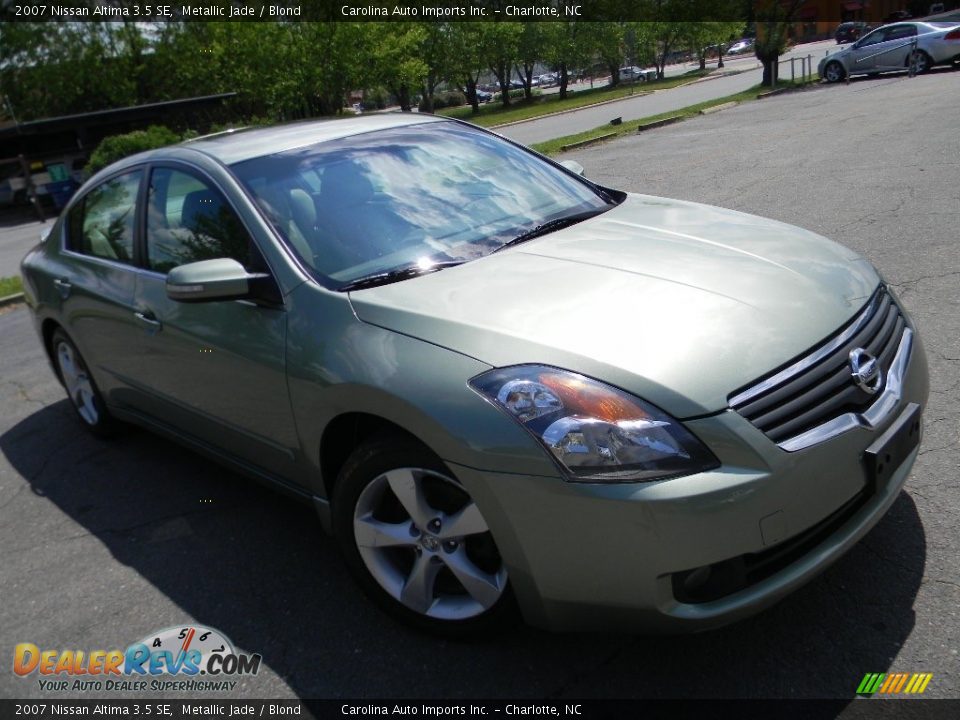 2007 Nissan Altima 3.5 SE Metallic Jade / Blond Photo #3