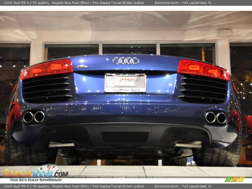 2009 Audi R8 4.2 FSI quattro Mugello Blue Pearl Effect / Fine Nappa Tuscan Brown Leather Photo #18