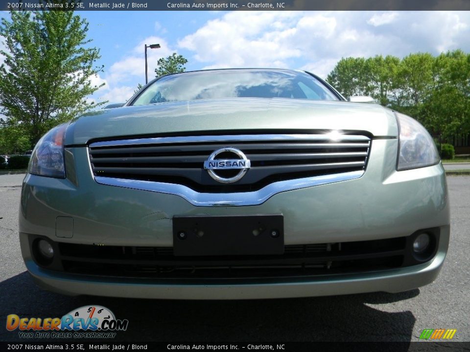 2007 Nissan Altima 3.5 SE Metallic Jade / Blond Photo #4
