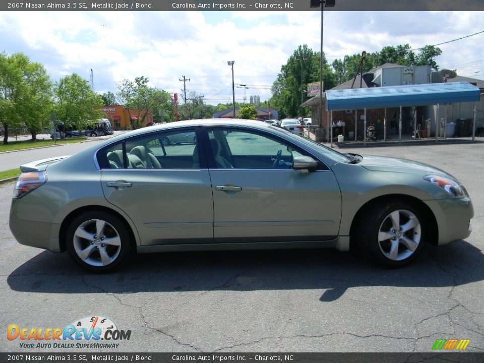 2007 Nissan Altima 3.5 SE Metallic Jade / Blond Photo #11