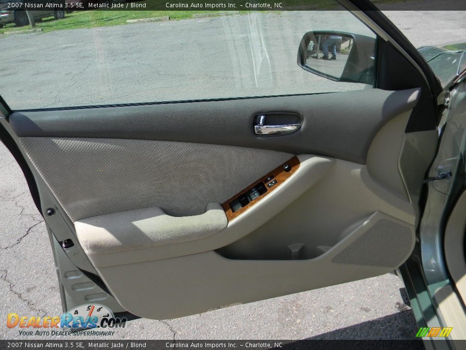 2007 Nissan Altima 3.5 SE Metallic Jade / Blond Photo #17