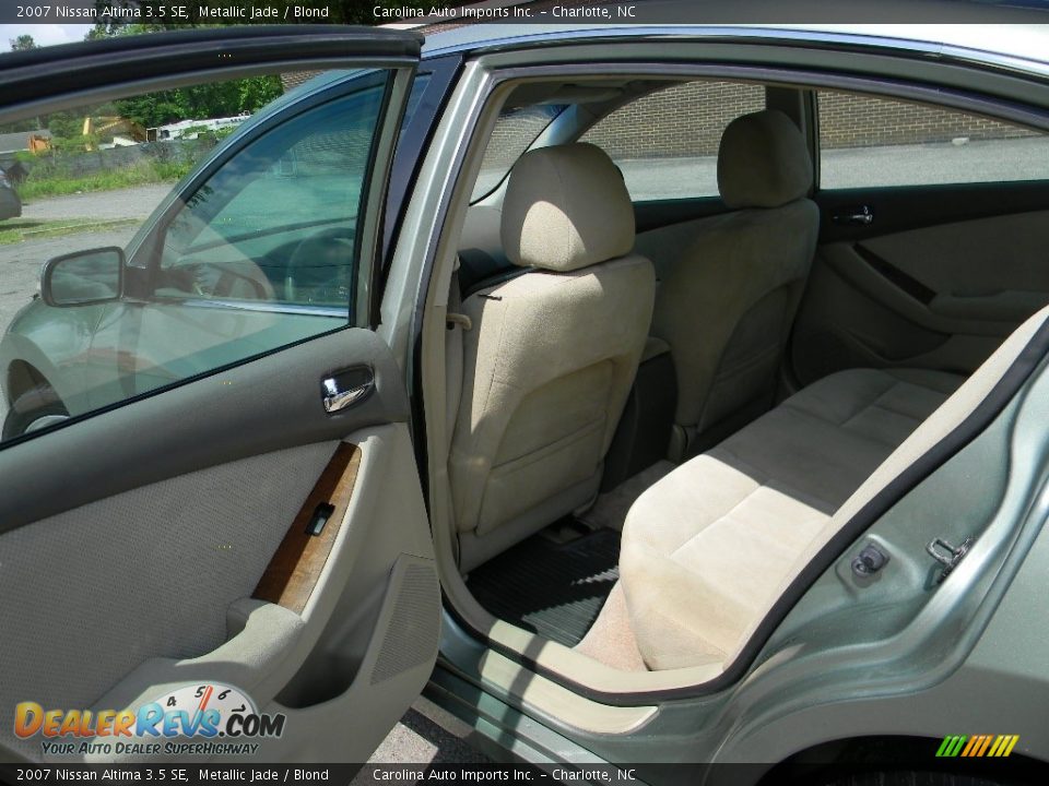 2007 Nissan Altima 3.5 SE Metallic Jade / Blond Photo #19