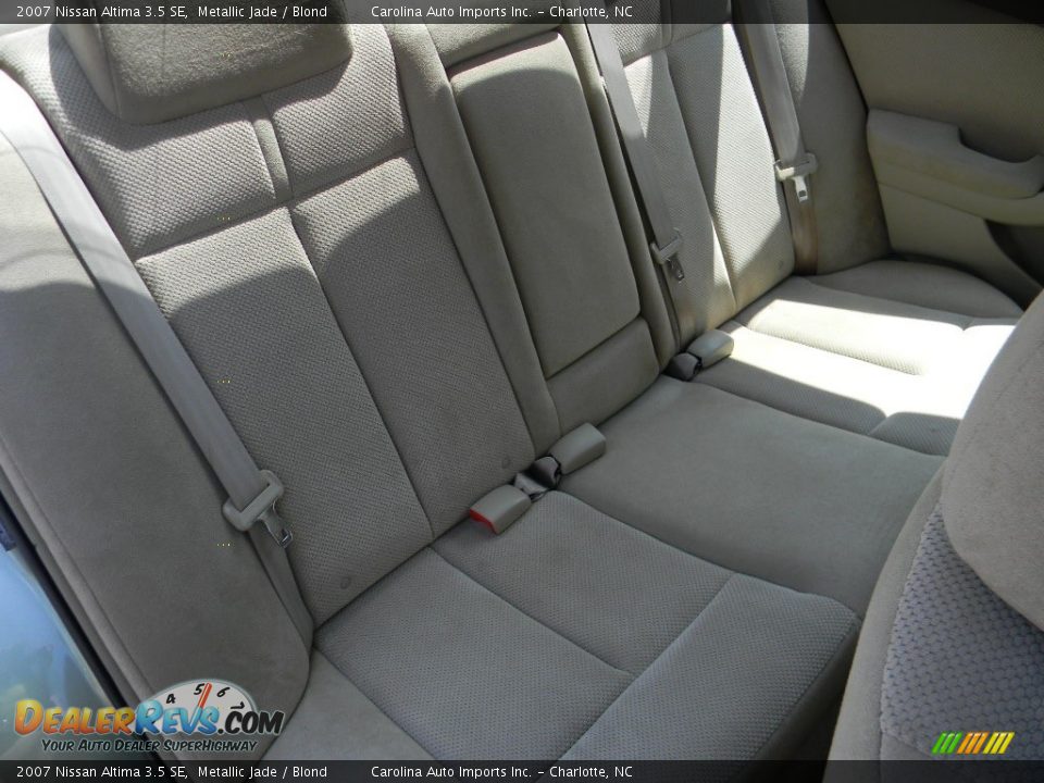 2007 Nissan Altima 3.5 SE Metallic Jade / Blond Photo #25