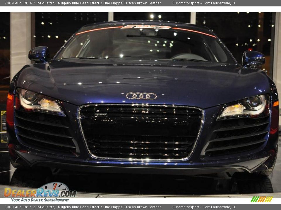 2009 Audi R8 4.2 FSI quattro Mugello Blue Pearl Effect / Fine Nappa Tuscan Brown Leather Photo #29