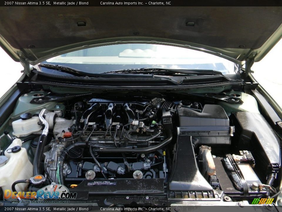 2007 Nissan Altima 3.5 SE Metallic Jade / Blond Photo #26