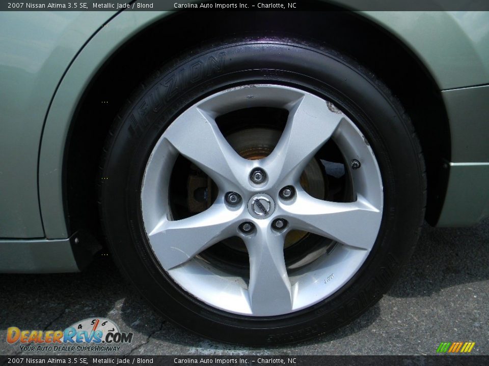 2007 Nissan Altima 3.5 SE Metallic Jade / Blond Photo #27