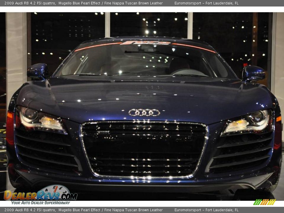 2009 Audi R8 4.2 FSI quattro Mugello Blue Pearl Effect / Fine Nappa Tuscan Brown Leather Photo #30