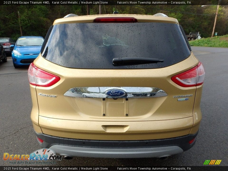 2015 Ford Escape Titanium 4WD Karat Gold Metallic / Medium Light Stone Photo #3