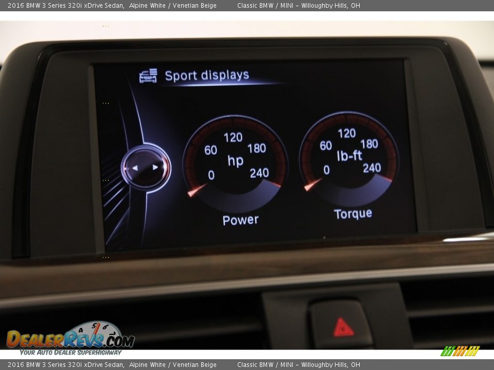 2016 BMW 3 Series 320i xDrive Sedan Alpine White / Venetian Beige Photo #13