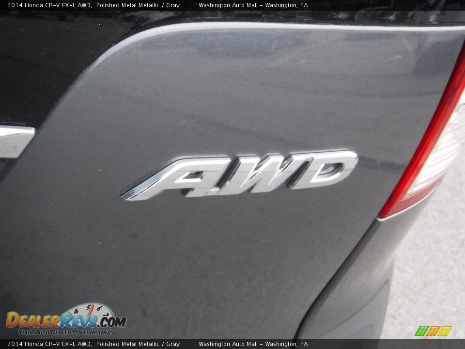 2014 Honda CR-V EX-L AWD Polished Metal Metallic / Gray Photo #10