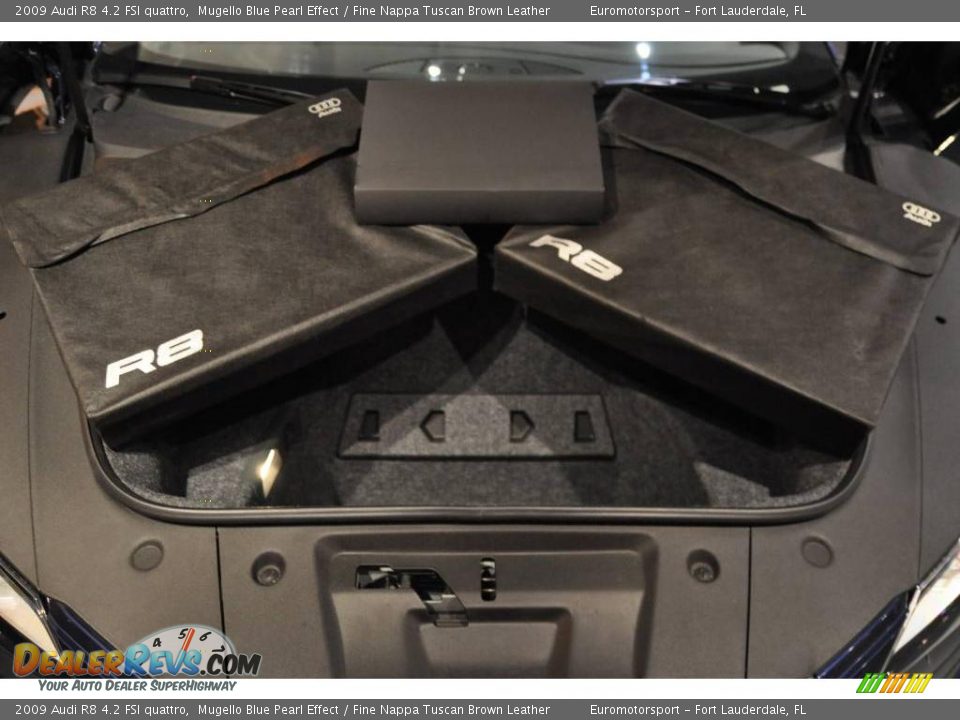 2009 Audi R8 4.2 FSI quattro Mugello Blue Pearl Effect / Fine Nappa Tuscan Brown Leather Photo #45