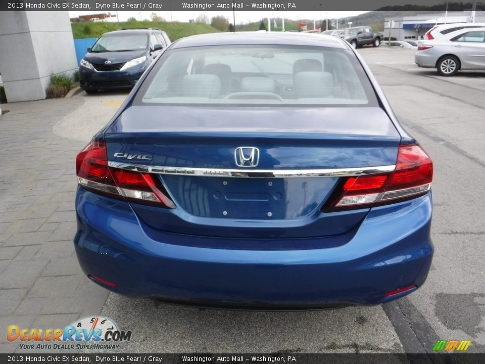 2013 Honda Civic EX Sedan Dyno Blue Pearl / Gray Photo #9