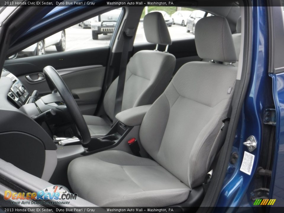 2013 Honda Civic EX Sedan Dyno Blue Pearl / Gray Photo #13