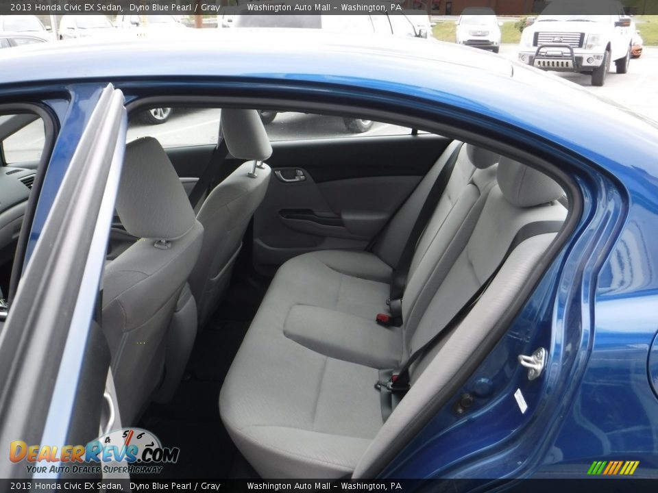 2013 Honda Civic EX Sedan Dyno Blue Pearl / Gray Photo #18