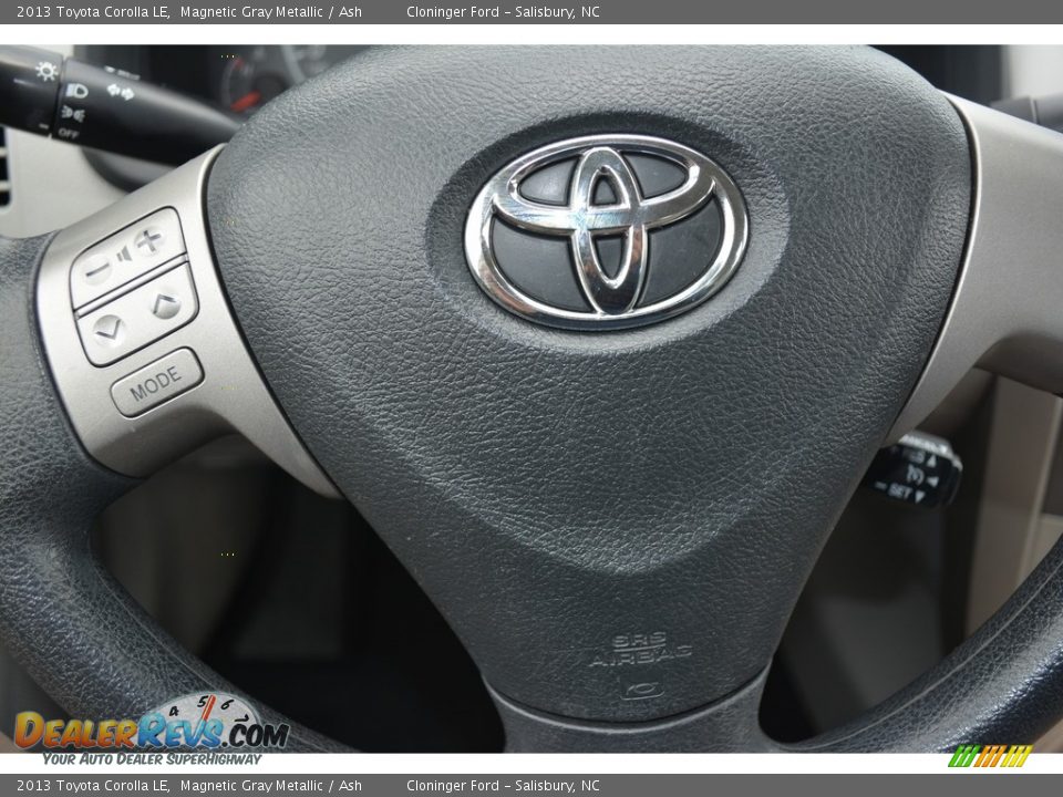 2013 Toyota Corolla LE Magnetic Gray Metallic / Ash Photo #20