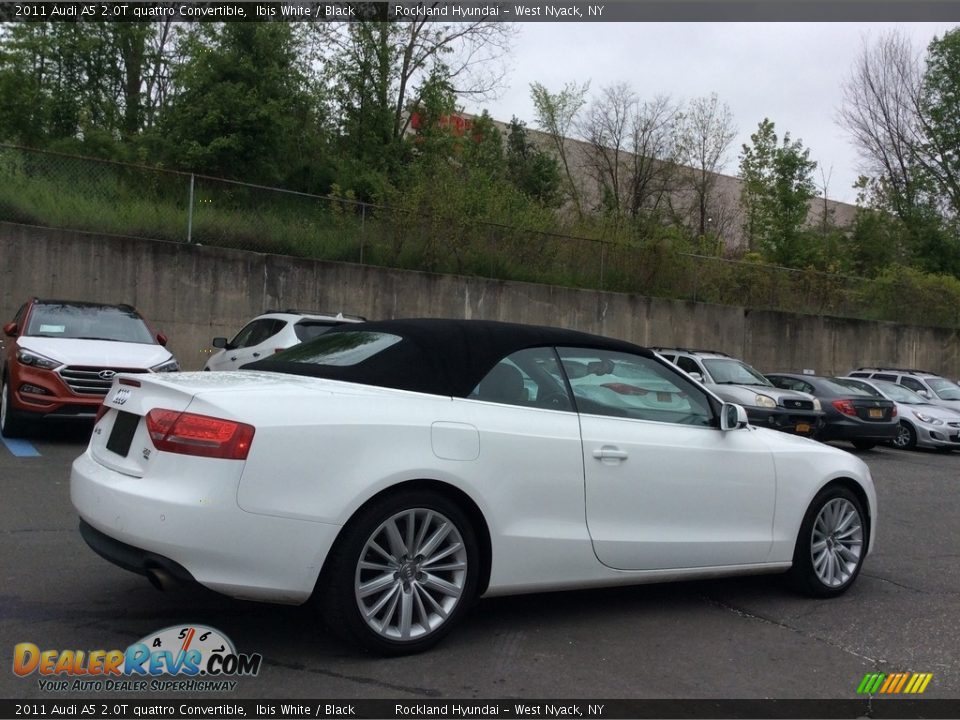 2011 Audi A5 2.0T quattro Convertible Ibis White / Black Photo #4