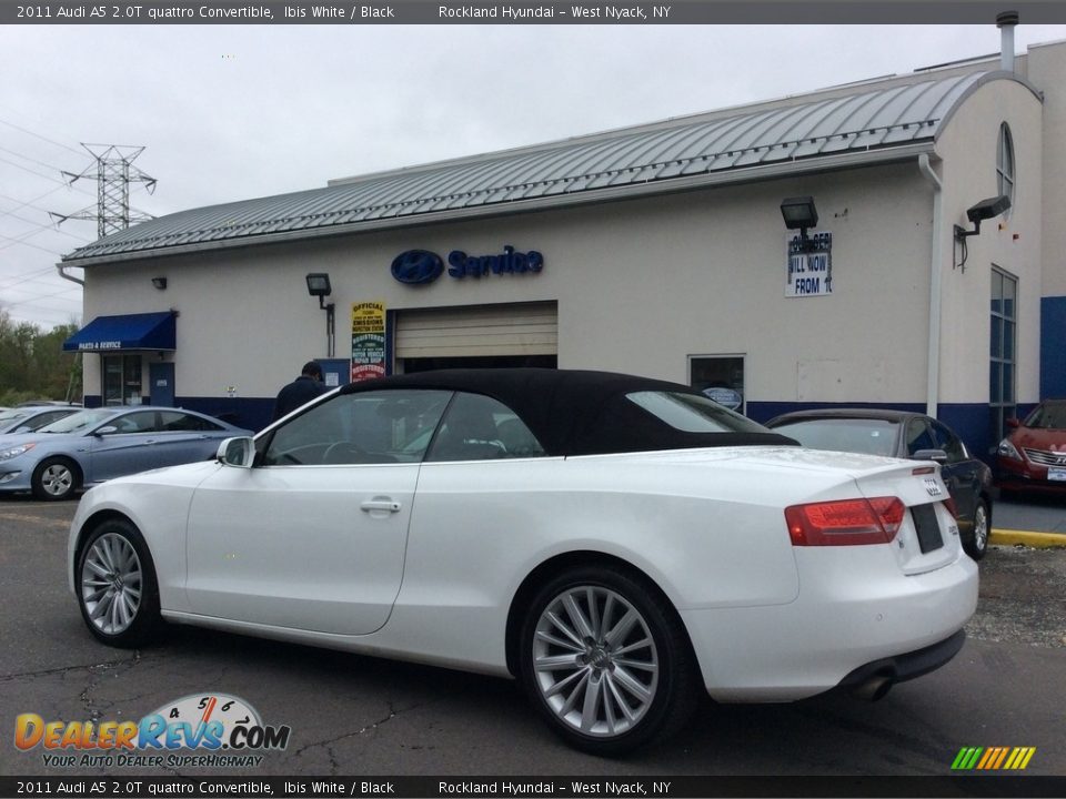 2011 Audi A5 2.0T quattro Convertible Ibis White / Black Photo #6