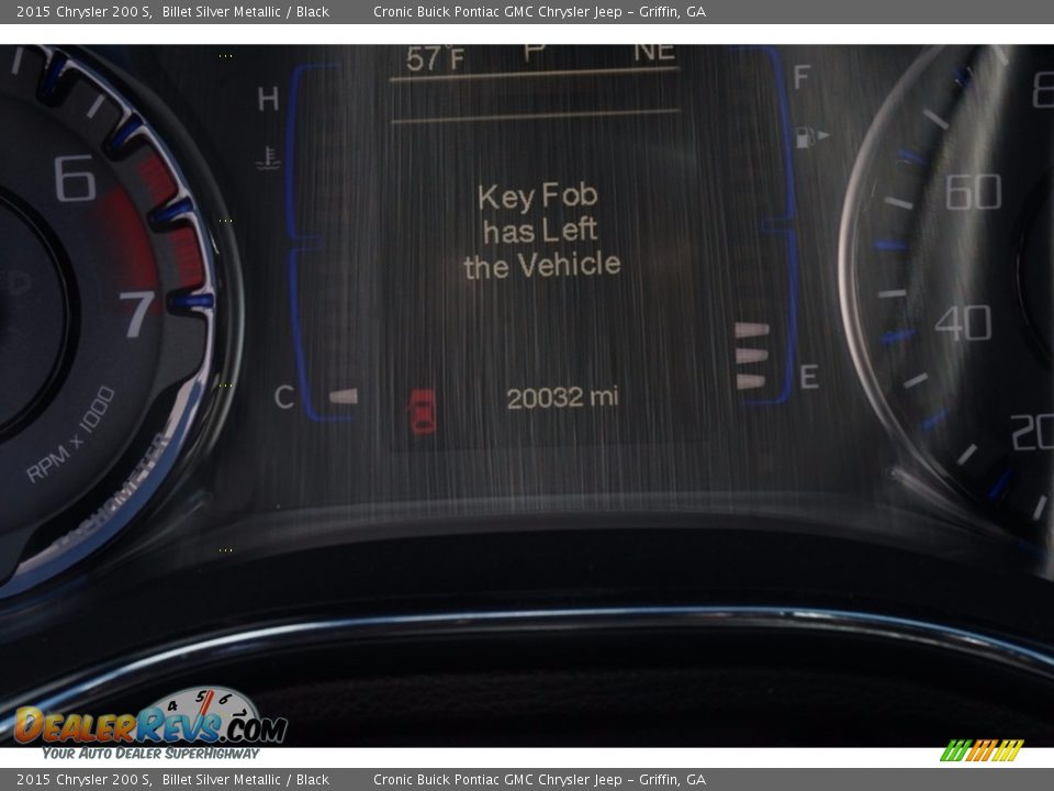 2015 Chrysler 200 S Billet Silver Metallic / Black Photo #21