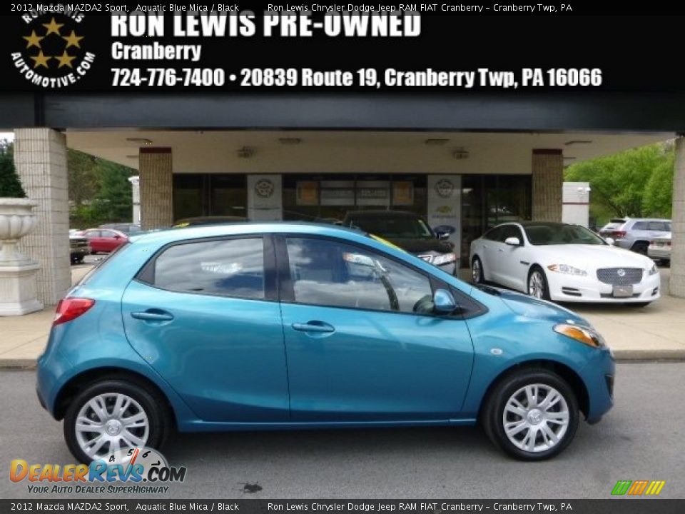 2012 Mazda MAZDA2 Sport Aquatic Blue Mica / Black Photo #1