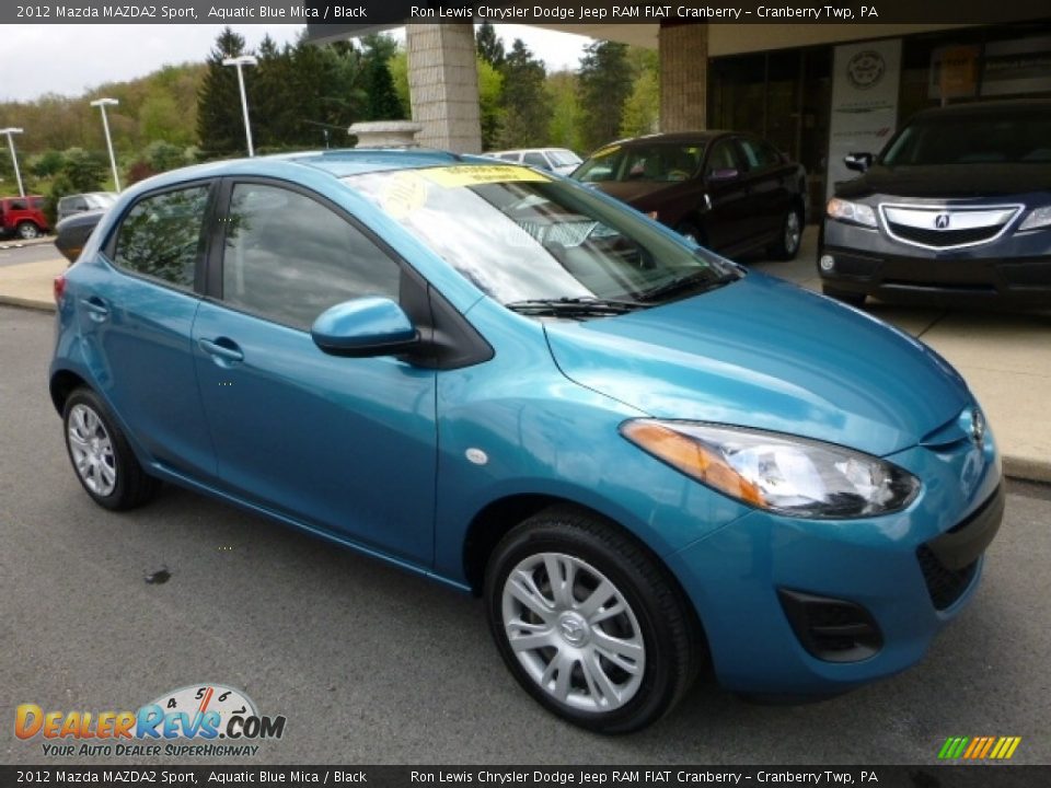 2012 Mazda MAZDA2 Sport Aquatic Blue Mica / Black Photo #7