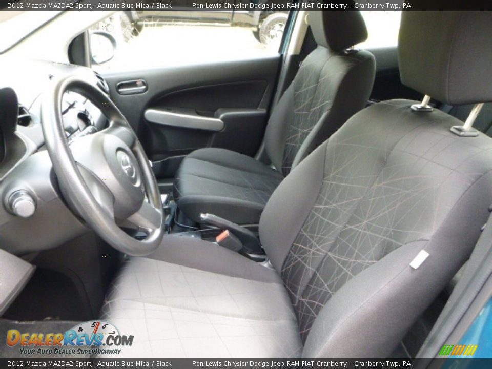 2012 Mazda MAZDA2 Sport Aquatic Blue Mica / Black Photo #14