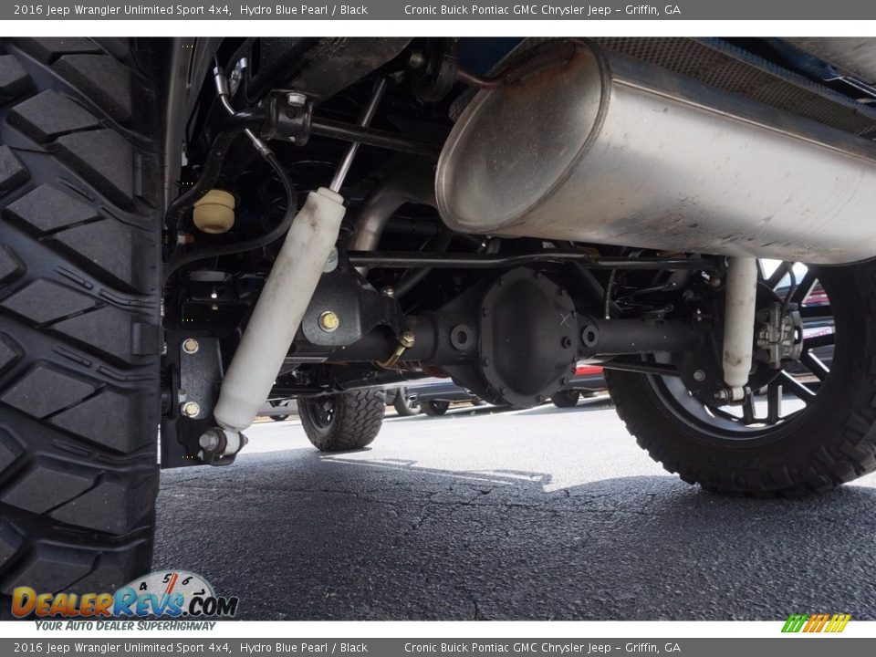 2016 Jeep Wrangler Unlimited Sport 4x4 Hydro Blue Pearl / Black Photo #19