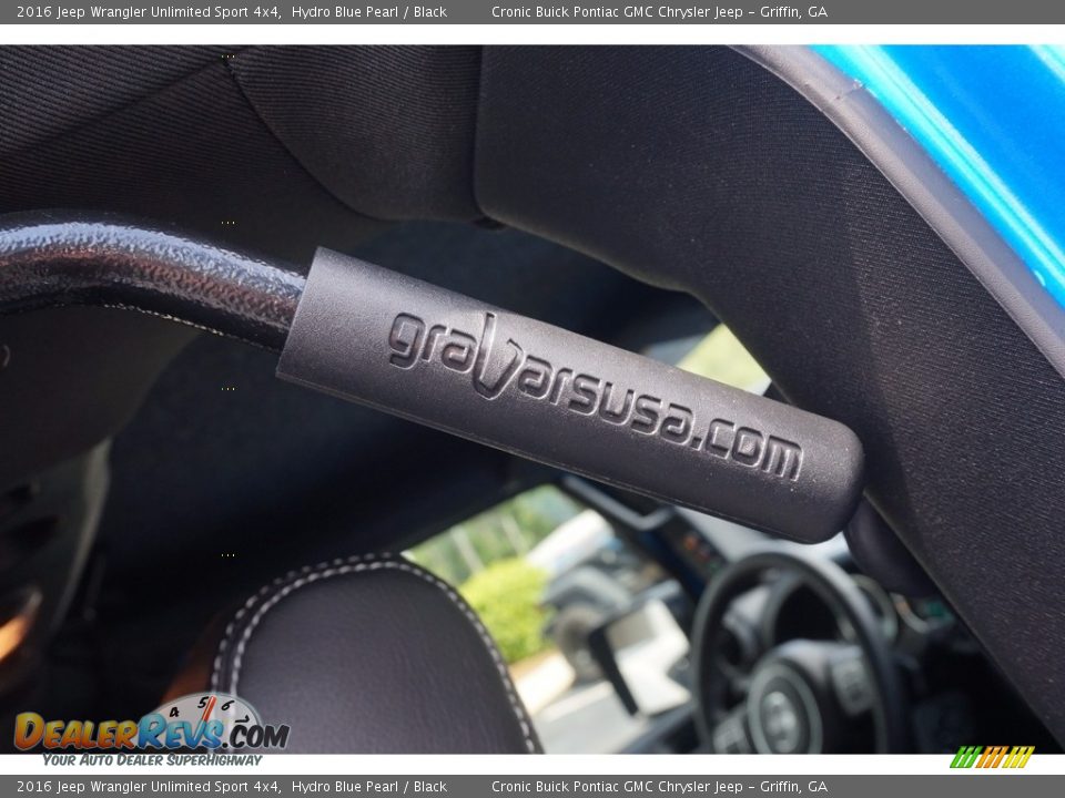 2016 Jeep Wrangler Unlimited Sport 4x4 Hydro Blue Pearl / Black Photo #22