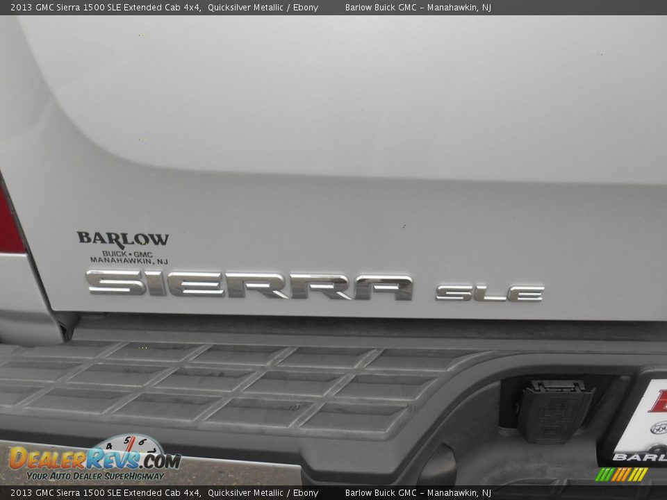 2013 GMC Sierra 1500 SLE Extended Cab 4x4 Quicksilver Metallic / Ebony Photo #10
