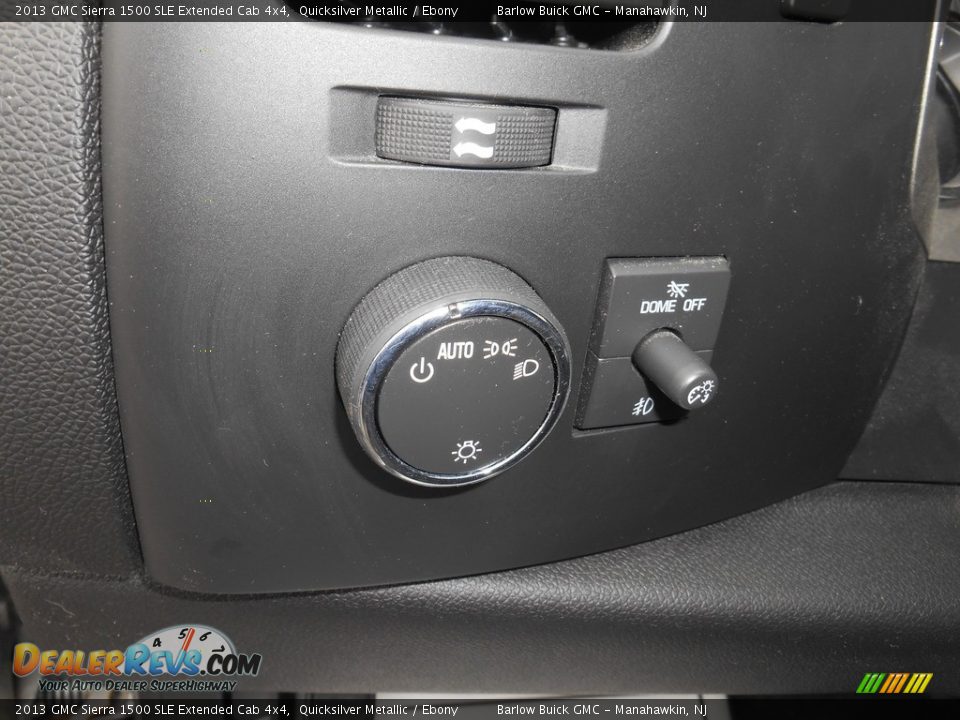 2013 GMC Sierra 1500 SLE Extended Cab 4x4 Quicksilver Metallic / Ebony Photo #16