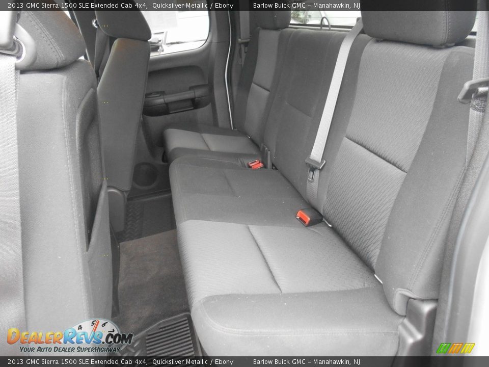 2013 GMC Sierra 1500 SLE Extended Cab 4x4 Quicksilver Metallic / Ebony Photo #22