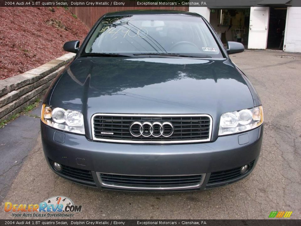 2004 Audi A4 1.8T quattro Sedan Dolphin Grey Metallic / Ebony Photo #8