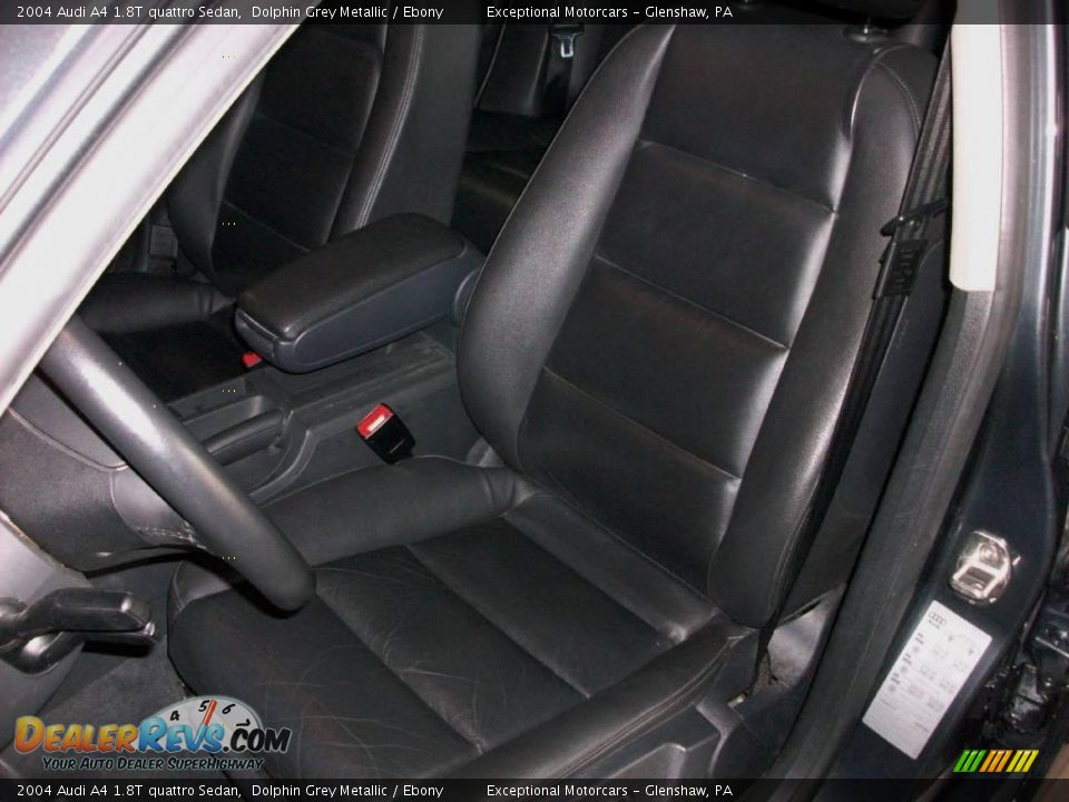 2004 Audi A4 1.8T quattro Sedan Dolphin Grey Metallic / Ebony Photo #11