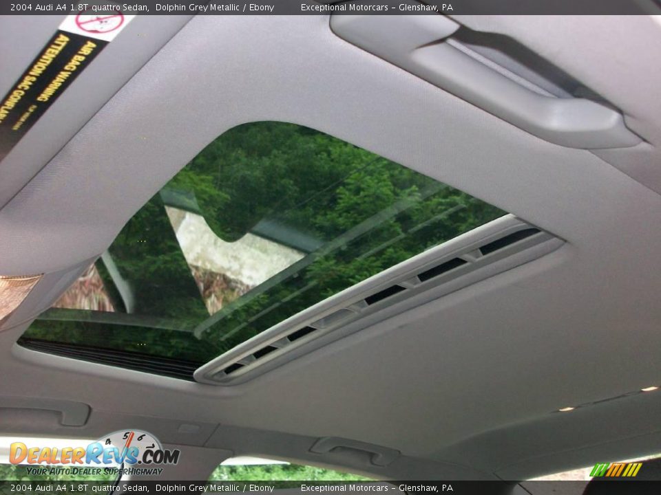 2004 Audi A4 1.8T quattro Sedan Dolphin Grey Metallic / Ebony Photo #17