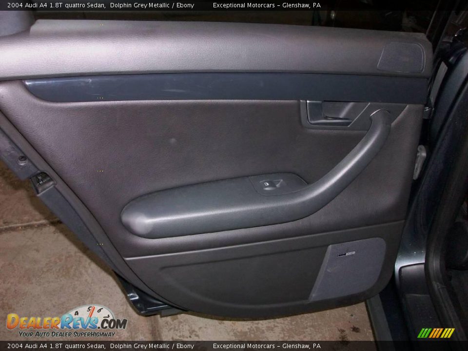 2004 Audi A4 1.8T quattro Sedan Dolphin Grey Metallic / Ebony Photo #22
