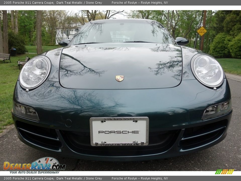 2005 Porsche 911 Carrera Coupe Dark Teal Metallic / Stone Grey Photo #2