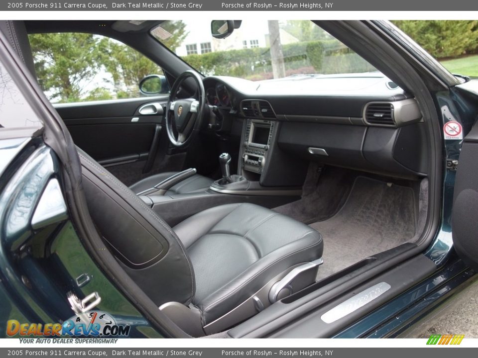 2005 Porsche 911 Carrera Coupe Dark Teal Metallic / Stone Grey Photo #13