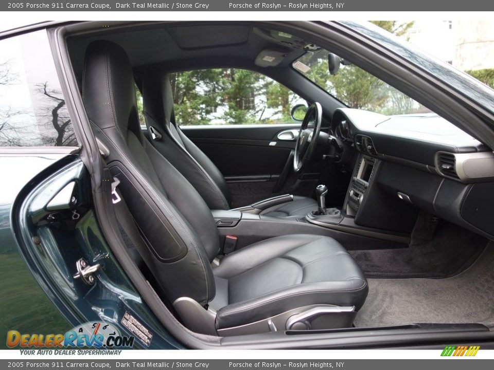 2005 Porsche 911 Carrera Coupe Dark Teal Metallic / Stone Grey Photo #16