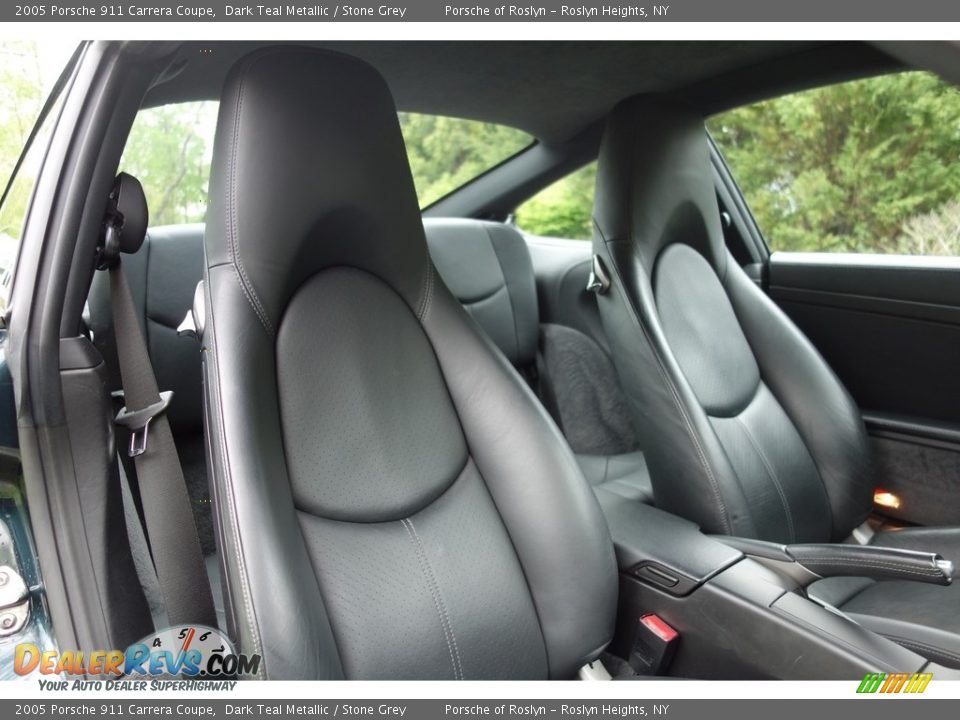 2005 Porsche 911 Carrera Coupe Dark Teal Metallic / Stone Grey Photo #17